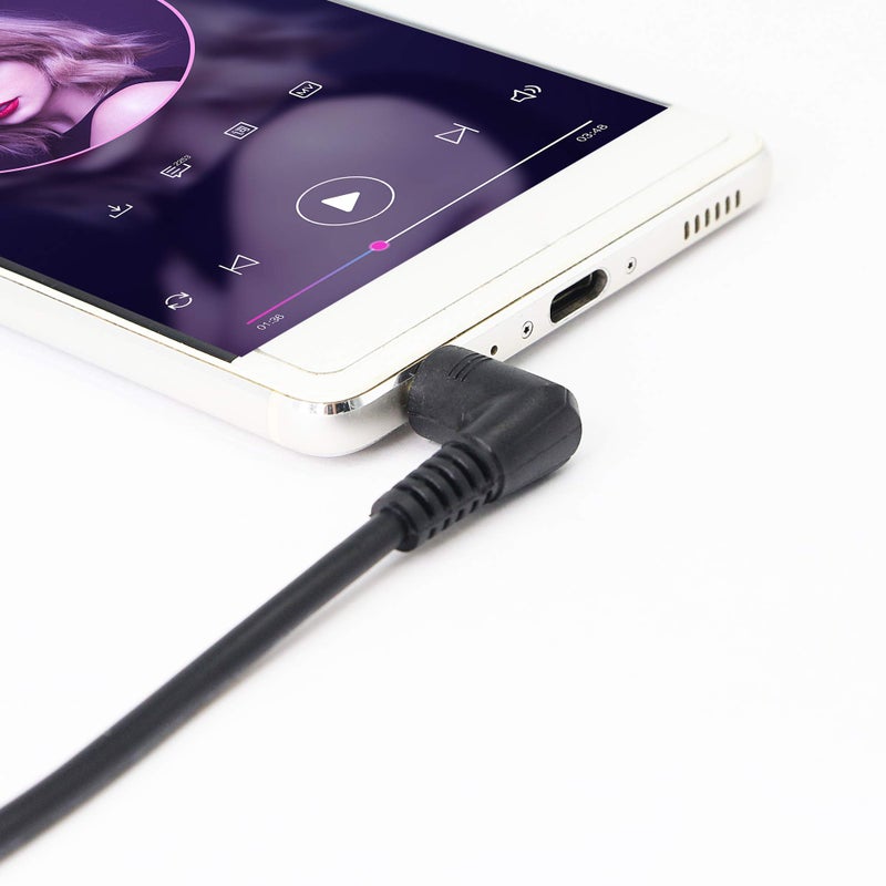 SinLoon 3.5mm Stereo Audio Cable, (2-Pack) Gold Plated 90 Degree Right & Left Angled 3.5mm Male to Male Stereo Audio Cable for Smartphones, Tablets, Media Players(3-P,9inch) - Image 4